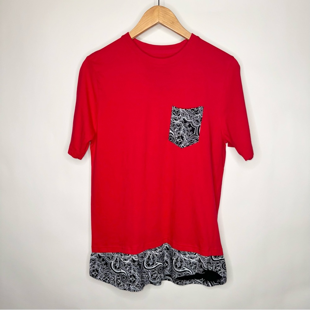 BROKEN THREADS SHIRT LAYER PATTERN TOP LARGE 100% COTTON